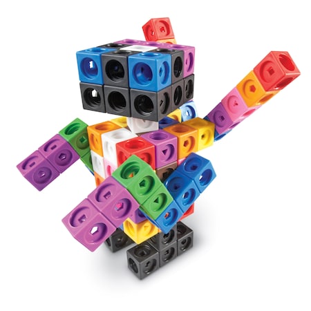 Learning Resources Mathlink Cube Big Builders 200 Cubes + Build Guide 9291